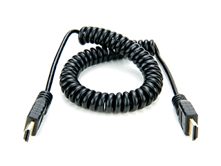 Coiled Full HDMI to Full HDMI Cable （50cm）