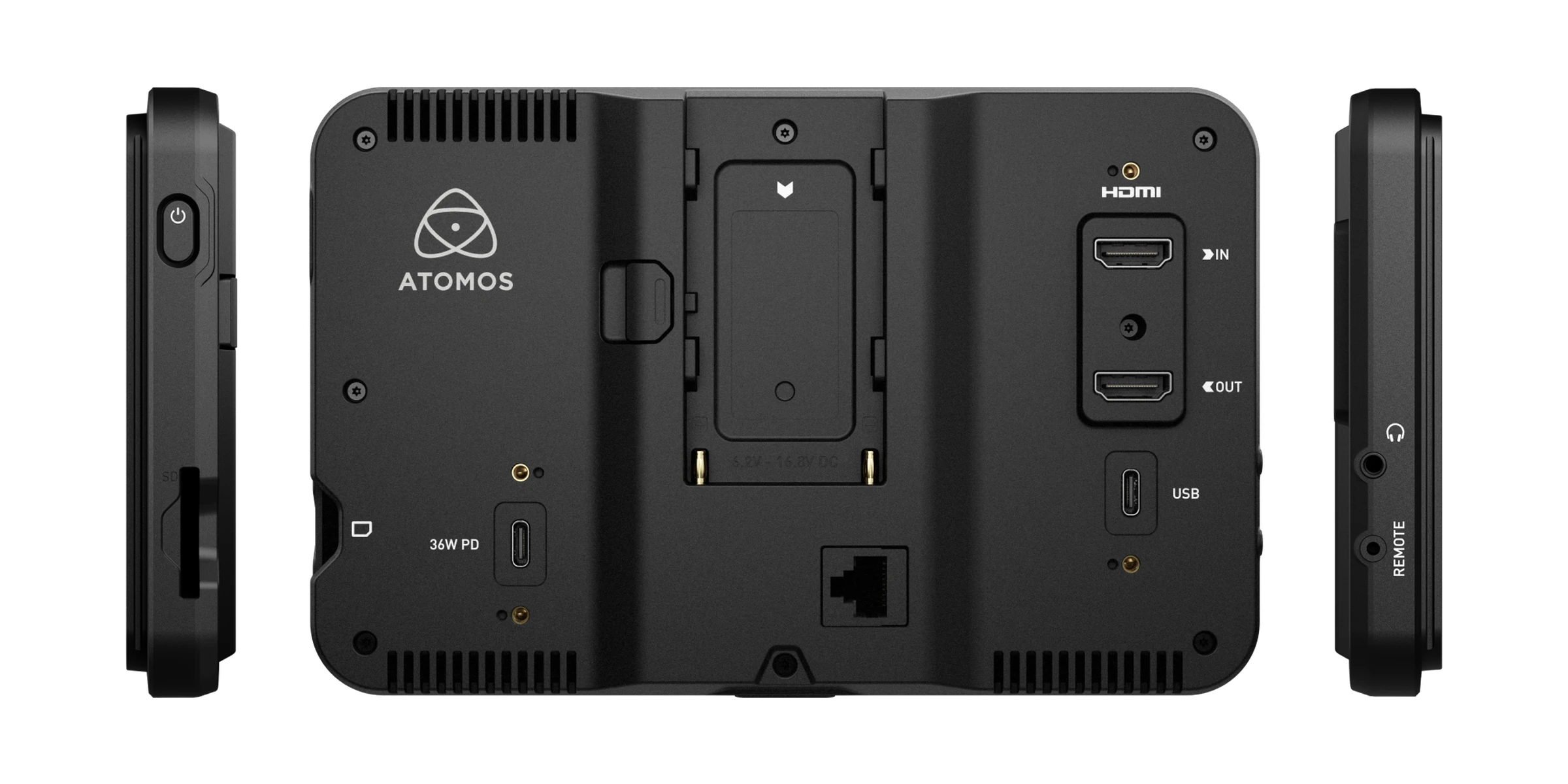 SHINOBI 7 II 背面と側面の入出力端子